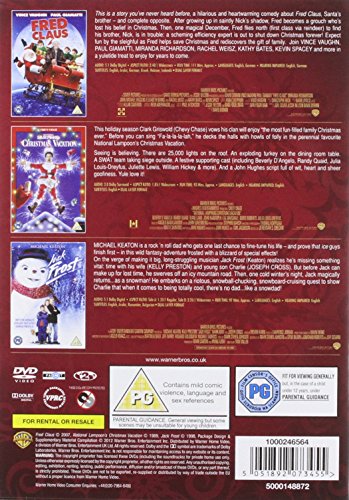 Three Festive Movies - Fred Claus [2007]/ National Lampoons Christmas Vacation [1989]/ Jack Frost [1998] [DVD] [2011] - 4651