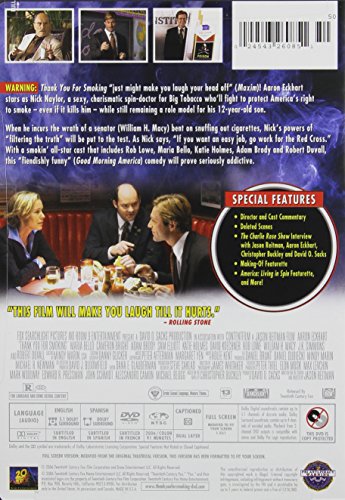 Thank You for Smoking (Full Screen Edition) [DVD] - 4386