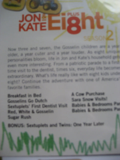 Jon & Kate Plus Eight 8 Season 2 DVD TLC - 104