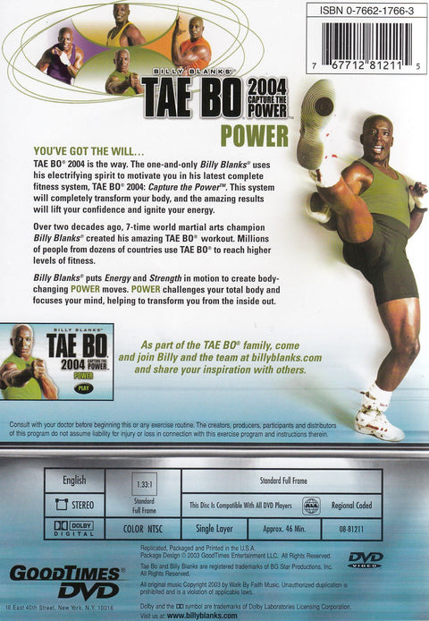 Billy Blanks' Tae Bo 2004: Capture the Power: POWER - 9550