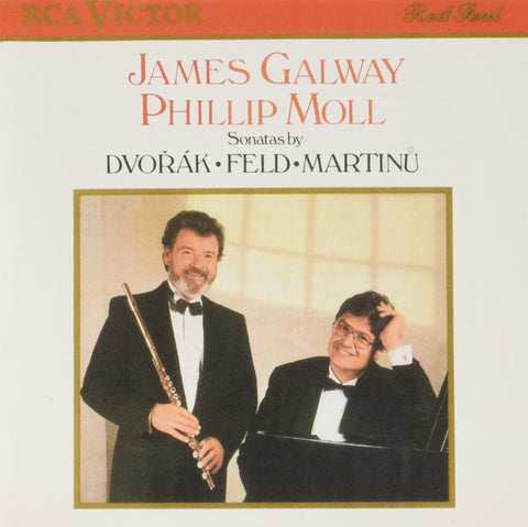 James Galway (flute) and Philip Moll (piano) in Dvorak Sonatina op. 100 (edited by Galway & Moll), Martinu Sonata no. 1, Jindrich Feld (born in 1925) Sonata - 2158