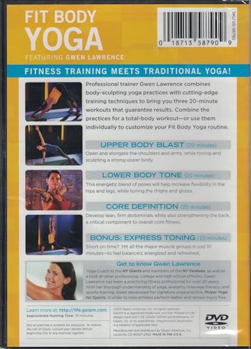 Gwen Lawrence Fit Body Yoga DVD - 4267