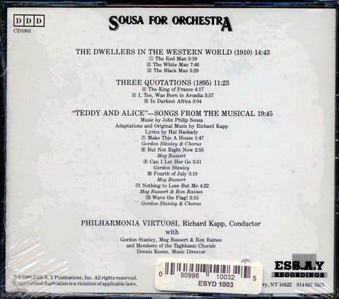 Sousa for Orchestra: Dwellers in the Western World / Three Quotations / Songs from the Musical "Teddy & Alice" - 8635