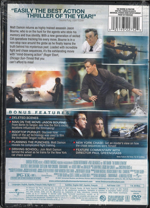 The Bourne Ultimatum (Widescreen Edition) - 8512