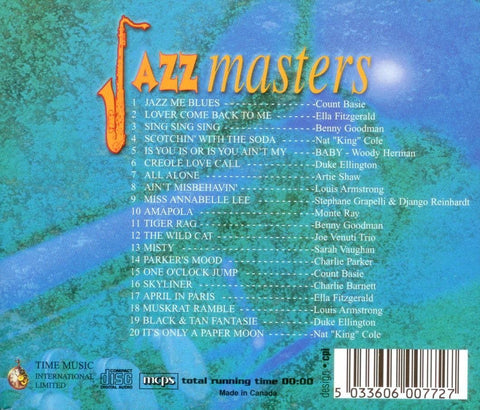 Jazzmasters: 20 All Time Jazz Classics - 9857