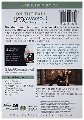 On the Ball With Sara Ivanhoe: Yoga Workout for Beginners [DVD] - 3052