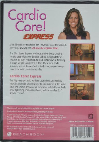 NEW Cardio Core! Express - Debbie Siebers Slim Series DVD - 6849