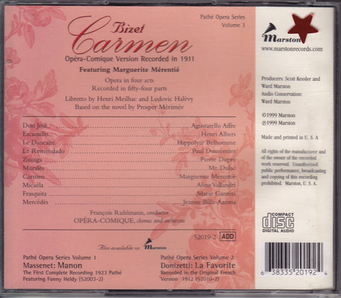 Bizet: Carmen (Opera-Comique Version) - 7276