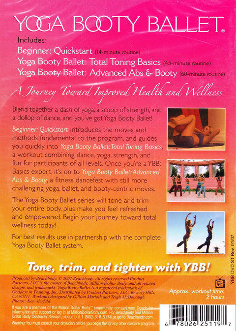 Yoga Booty Ballet: Total Toning Basics / Advanced Fat Burning - 2660