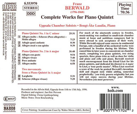 Berwald: Complete Works for Piano Quintet - 2684