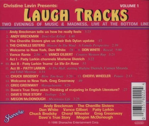 Christine Lavin Presents: Laugh Tracks, Volume 1 -Two Evenings of Music and Madness, Live at the Bottom Line - 6152