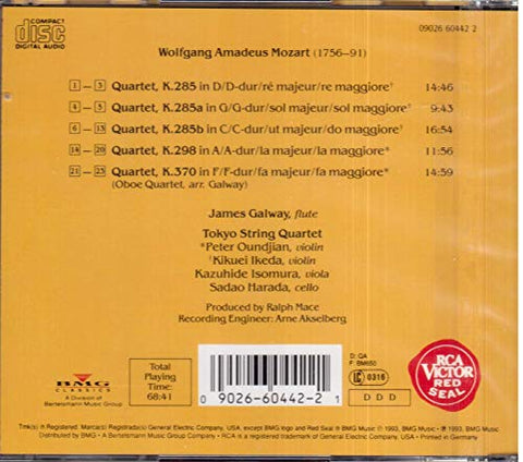 Mozart: Flute Quartets - 6515