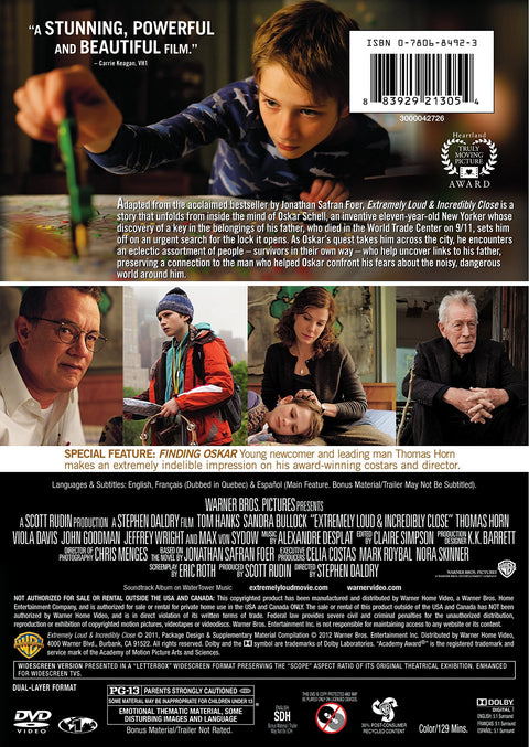 Extremely Loud & Incredibly Close (DVD) - 7045