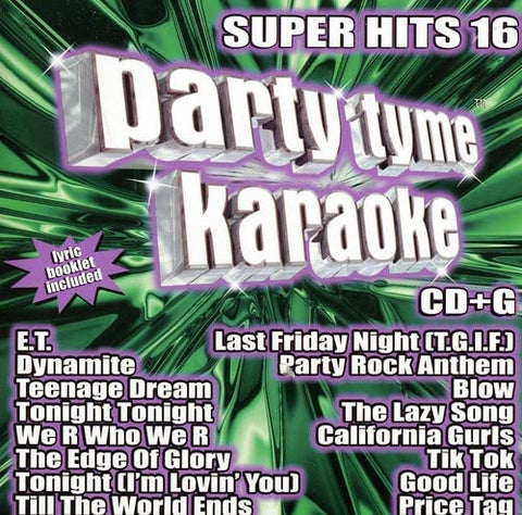 Party Tyme Karaoke - Super Hits 16 (16-song CD+G) - 2624