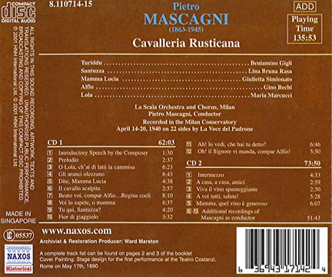 Cavalleria Rusticana-Comp Oper - 2411