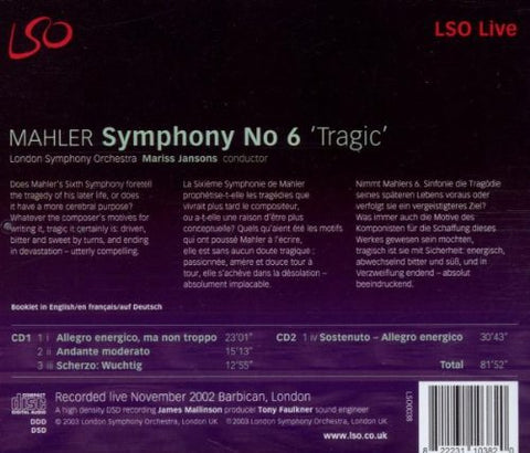 Mahler: Symphony No.6 - 7721