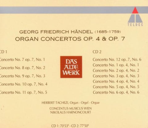 Handel: Organ Concertos, Opp. 4 & 7 - 3392