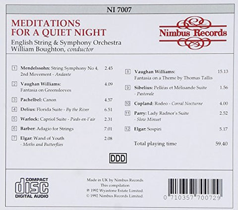 Meditations for a Quiet Night / Various - 109