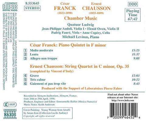 Franck: Piano Quintet / Chausson: String Quartet - 5242