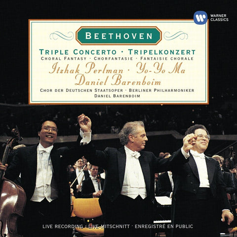 Beethoven - Triple Concerto ~ Choral Fantasy / Perlman, Yo-Yo Ma, Berliner Phil., Barenboim