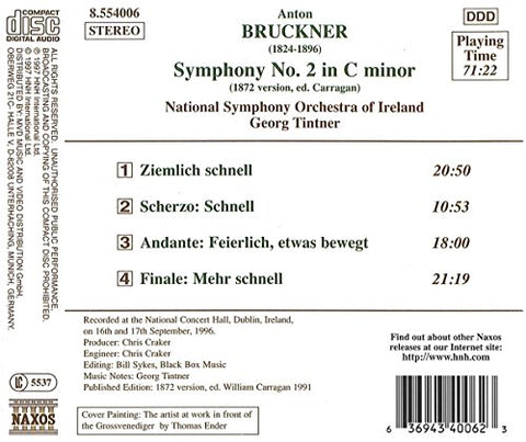 Bruckner: Symphony No. 2 (1872 ver., ed. Carragan) - 7940