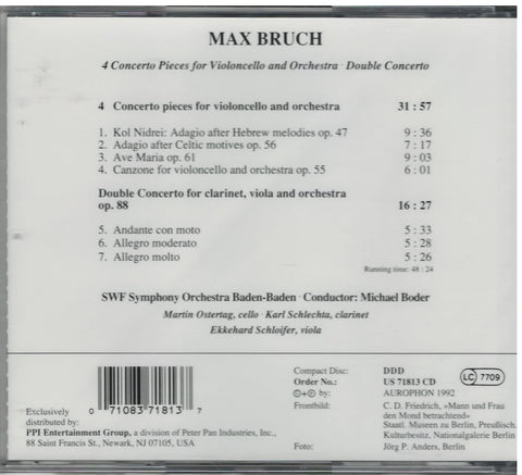 Bruch: Concerto Pieces for Cello & Orchestra (Op. 47, 56, 61, 55) / Double Concerto for Clarinet. Viola, and Orchestra, Op. 88 - 518