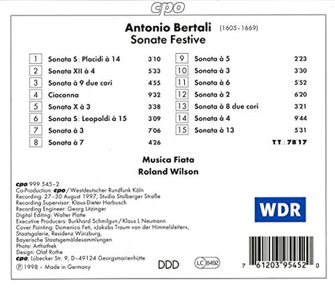 Bertali: Sonate Festive - 4942