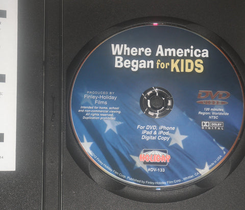 Where American Began for Kids, DVD - 3430