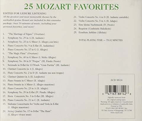 25 Mozart Favorites - 1637