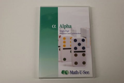 Alpha Single-Digit Addition and Subtraction Dvd - Math-U-See