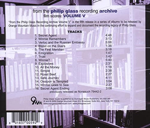 Philip Glass Recording Archive Vol.5 - 9589