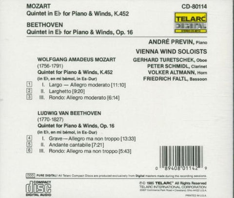 Mozart & Beethoven: Piano & Wind Quintets - 4594