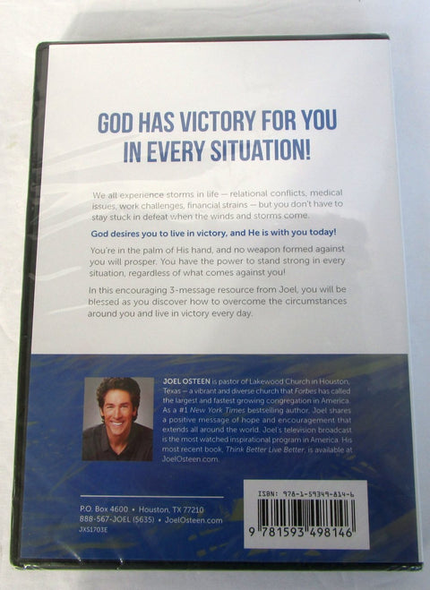 Victory In The Storm -JOEL OSTEEN 3 mesaage cd/dvd set - 2296