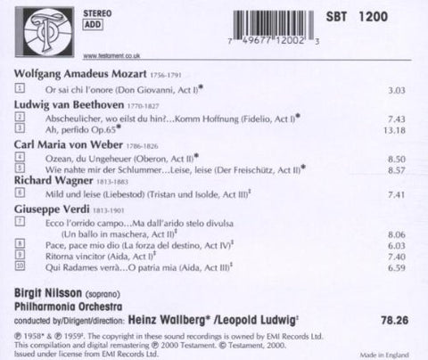 Birgit Nilsson Opera Arias - 1833