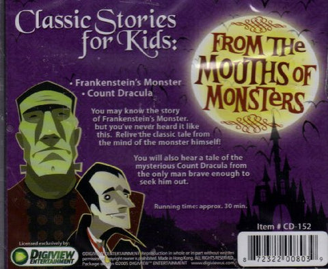 FROM THE MOUTHS OF MONSTERS-CLASSIC STORIES FOR KIDS - 3718