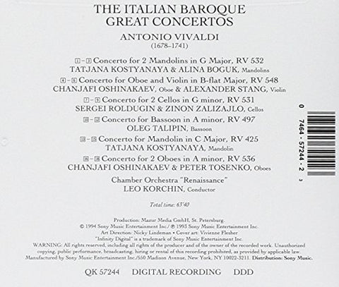 Vivaldi: The Italian Baroque Great Concertos - 7595