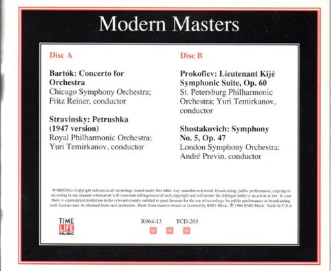 Modern Masters The Time-Life Library of Classical Favorites CD - 8145