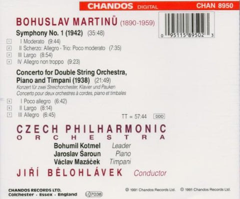 Martinu: Symphony No. 1; Double Concerto - 6641