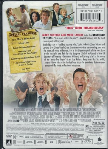 Wedding Crashers - Uncorked (Unrated Full Screen Edition) - 8795